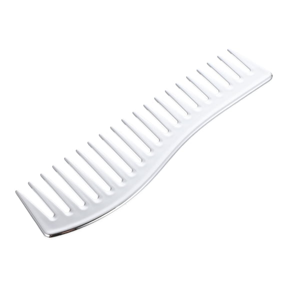 BESTYASH Plated Silver Hair Styling Comb Wide Tooth Design to Protect Scalp and Style Easily