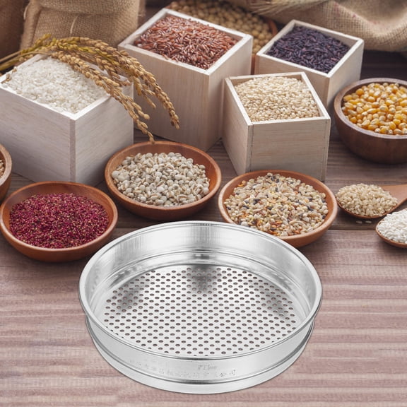 BESTYASH Plated Silver Grain Sieve for Home Practical Stainless Steel Mesh Screen
