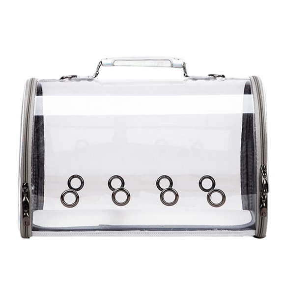 BESTYASH Plated Silver Outdoor Parrot Carrier Bag Breathable Durable Portable Shoulder Pouch