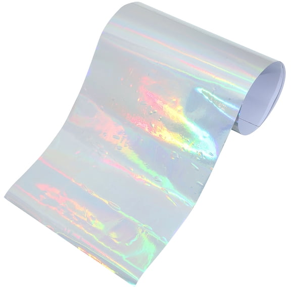 BESTYASH Plated Silver Reflective Vinyl Sticker for Drinking Cup Decoration DIY Vinyl Sheet with Adhesive