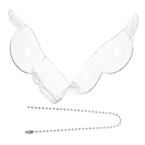 BESTYASH Clear Display Bag for Dolls Portable Protective Case with Hanging Chain