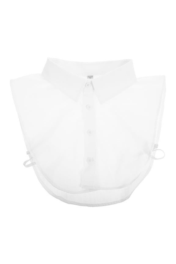 Pointed Cotton False Collar White Detachable Dickey Collar for Sweaters and Shirts