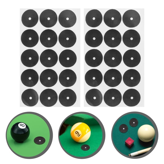 BESTYASH Black Self-Adhesive Pool Table Marker Dots for Snooker and Billiards Precise Positioning Spots