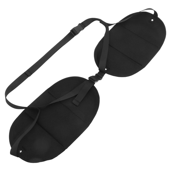 BESTYASH Portable Black Footrest for Air Travel and Office Use with Stylish Relaxation Design