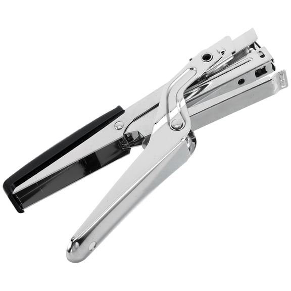 BESTYASH Portable Black Plier Stapler for Desk Use Effortlessly Staples Various Paper Thickness
