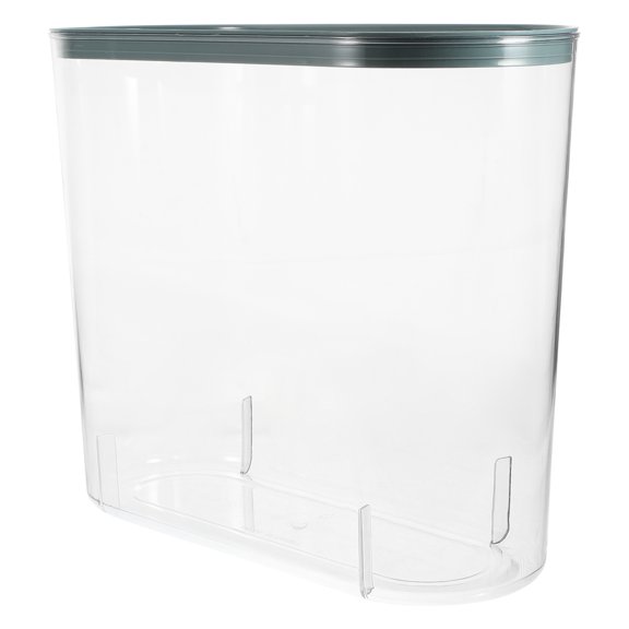 BESTYASH Portable Blue Plastic Trash Can Clear Wastebasket for Office Bedroom Kitchen Use