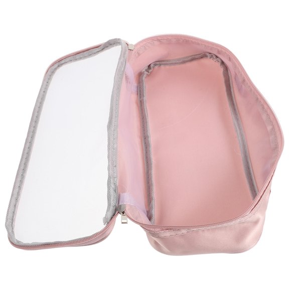 BESTYASH Pink Curling Wand Travel Pouch, Portable Hair Tool Organizer, Clear Window