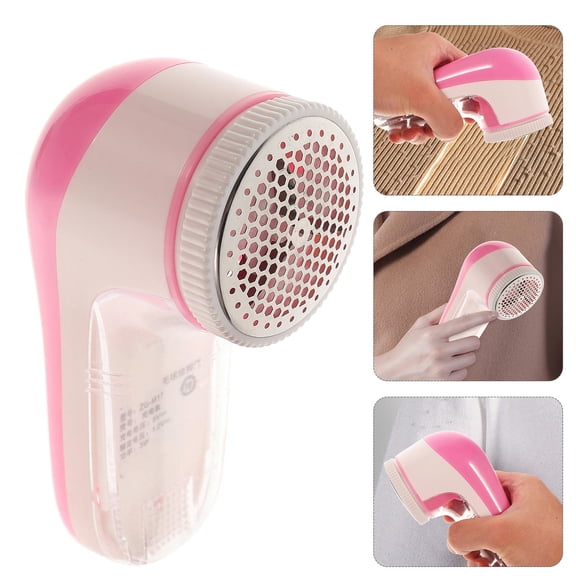 BESTYASH Pink Electric Fuzz Fabric Shaver with Stainless Steel Blades for Clothes