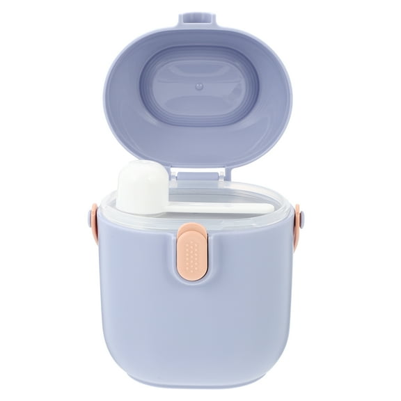 BESTYASH Portable Powder Container with Spoon for Outdoor Use and Parents 1Pack