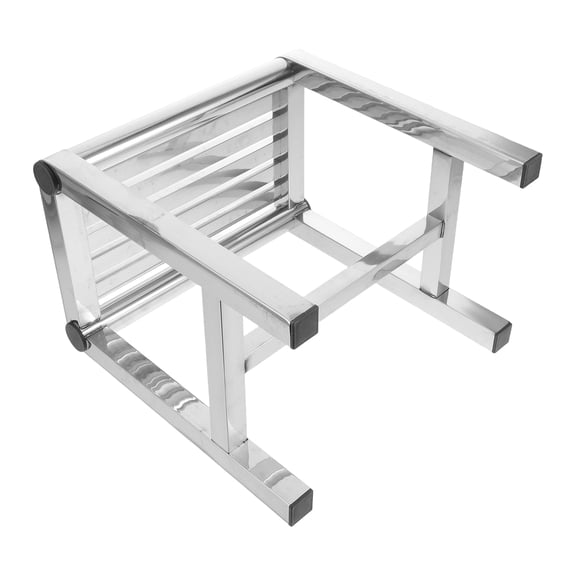BESTYASH Portable Stainless Steel Shower Bench with Non Slip Footrest for Bathroom and Kitchen