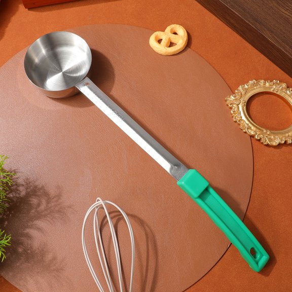 BESTYASH Portion Control Serving Utensils Portion Ladle Long Handle Green for Cooks 1Pcs