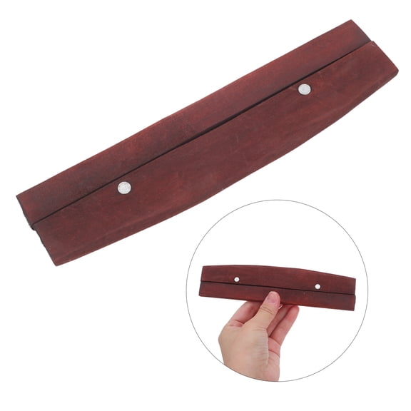 BESTYASH Pottery Clay Cutting Tool with Comfortable Ergonomic Wooden Handle in Dark Red for Beginner Ceramic Sculpting and Crafting