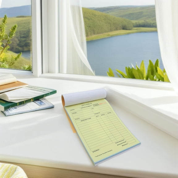 BESTYASH Pre Printed Invoice Book 2 Part Carbonless Receipt Pad for Small Business Use