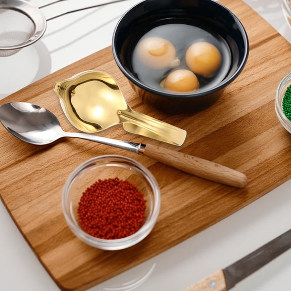 BESTYASH Golden Drizzle Spoon for Household Use, Ideal for Sauces, Syrups, and Chocolate