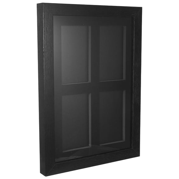 BESTYASH Black Wall Display Case for Cards with 4 Slot Universal Size and Quick Release