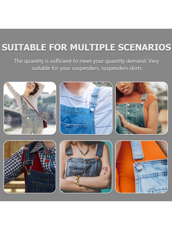Coffee Color Premium Metal Buckles for Adjustable Overalls, Suspenders, Handbags and Accessories