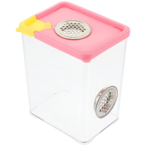 BESTYASH Premium Pink Acrylic Terrarium for Frog Tarantula and Reptile Habitat Home Use