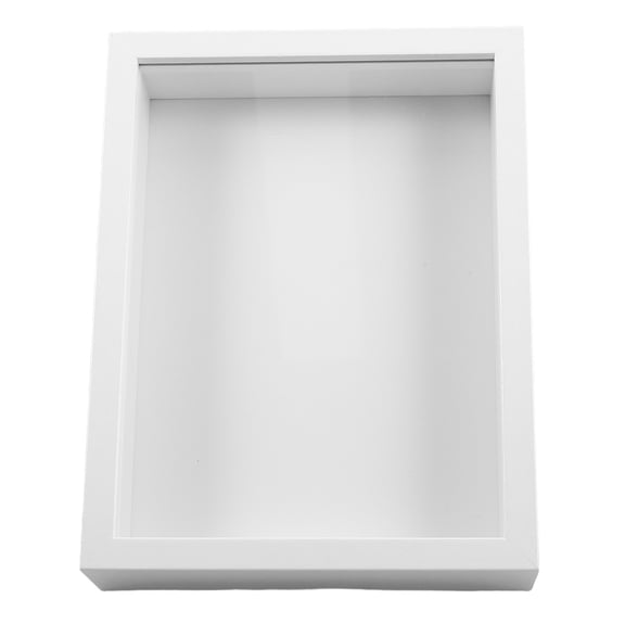 BESTYASH Pressed Flower Frame White Display Case Elegant Design For Artists 1Pcs