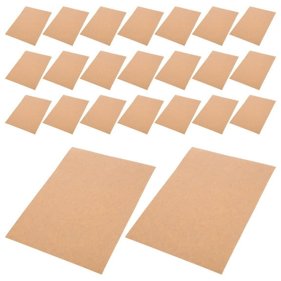 BESTYASH Printable Kraft Paper Sticker Sheets, Brown Adhesive Labels for Home, Office, and Craft Use