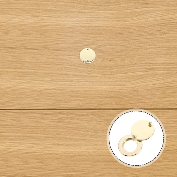 BESTYASH Golden Metal Peephole Cover for Front Door Privacy Protector Easy to Install Rotary Door Viewer Cover