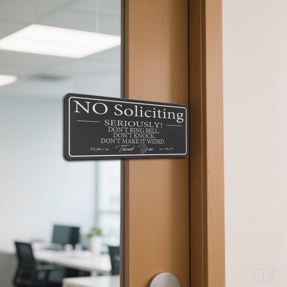 BESTYASH Private Sign For Office Door Acrylic Black Minimalist 1Set