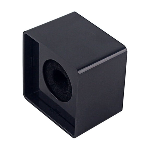 BESTYASH Professional Cube Microphone Station in Black for Interviews, Advertising, Podcasting, and Recording Applications