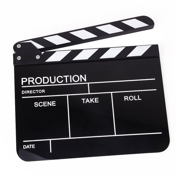 BESTYASH Professional English Version TV Film Movie Clapperboard with Engraved Lettering