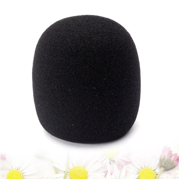 BESTYASH Professional Mic Cover Black for Singing 1Pack