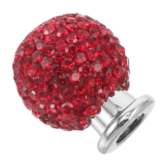 BESTYASH Red Rhinestone Car Engine Push Start Button Cover, Decorative Sparkling Ignition Protector Accessory