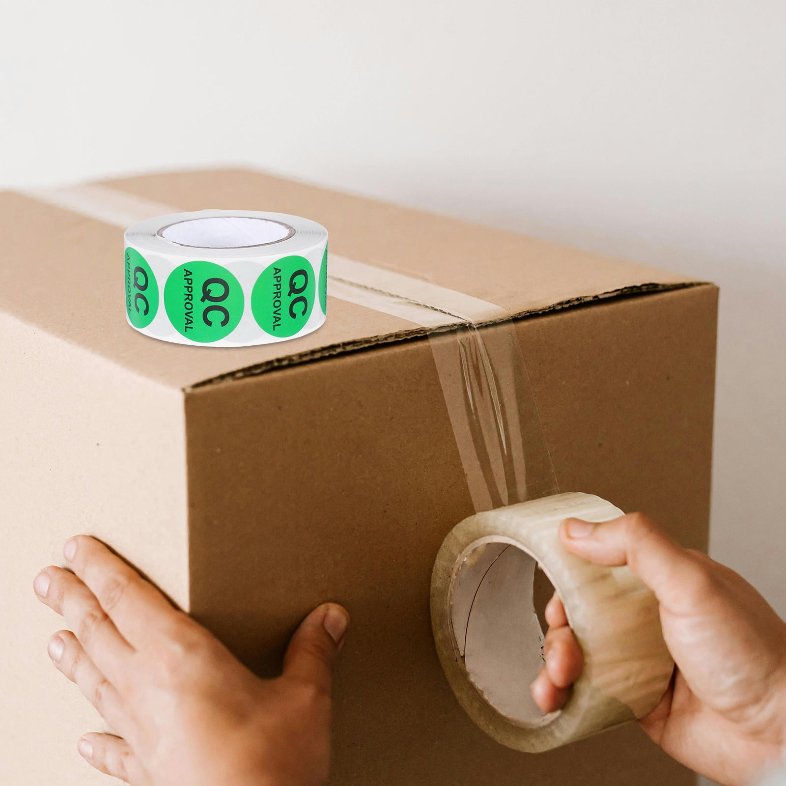BESTYASH Quality Inspection Stickers Green Round Labels with Black Text ...
