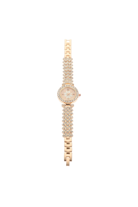 Women's Quartz Wristwatch Rose Alloy Fashionable Timepiece Stylish and 1 Set