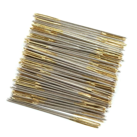 BESTYASH Quilting and Darning Needles 100 Pcs Blunt Tips Multi Colors for Sewing Craft Hobbyists