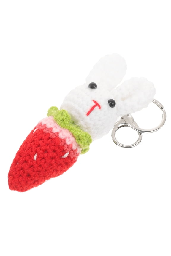 Cute Keychain Wool Yarn Bag Accessory Charm 1 Set for Keys or Backpack