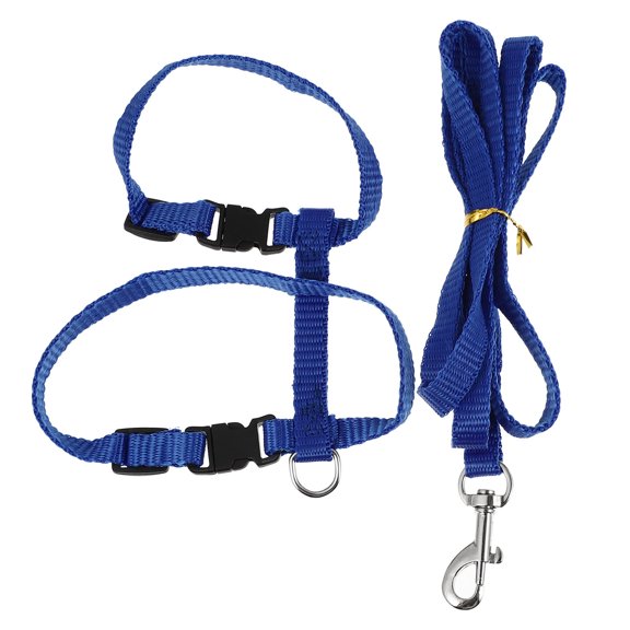 BESTYASH Rabbit Leash Lead Sky-blue Soft Harness for Pet Pigs 1 Set