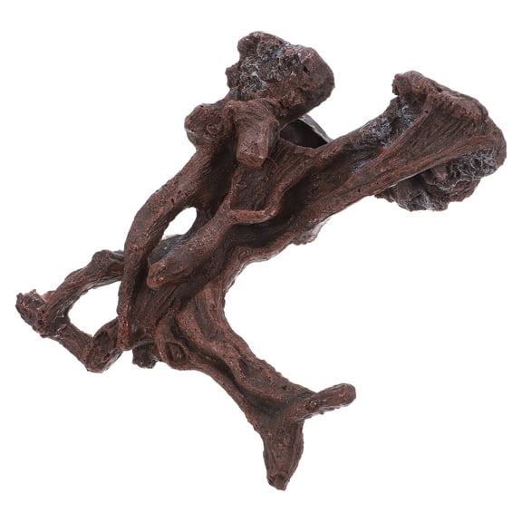 BESTYASH Versatile Artificial Tree Trunk Aquarium Decor for Fish Tank Bonsai and Reptile Enclosure