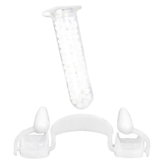 BESTYASH Realistic Vampire Fangs Retractable Fake Fangs White Cosplay 1 Set