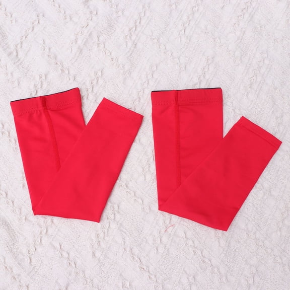 BESTYASH 2Pcs Red Arm Guard Sleeve Lightweight Breathable Arm Cover for Cycling and Outdoor Use