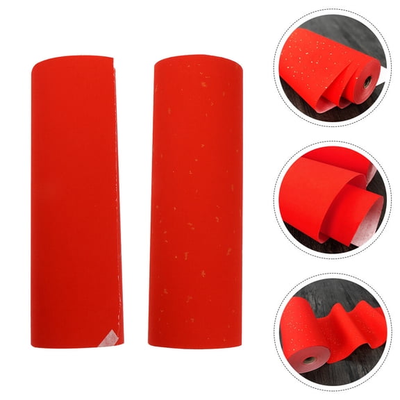 BESTYASH Red Construction Paper for Calligraphy Durable Xuan Paper for New Year Festival Scenes