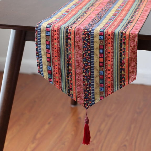 BESTYASH Red Cotton Linen Tablecloth Decorative Table Cover for Home Bar Decor 60 x 90 Inches