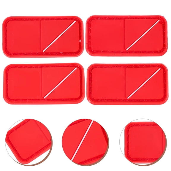 BESTYASH Red O Blood Type Patch PVC Hook and Loop for Kayak Outdoor Sports Replacement Clothes Patches 4pcs