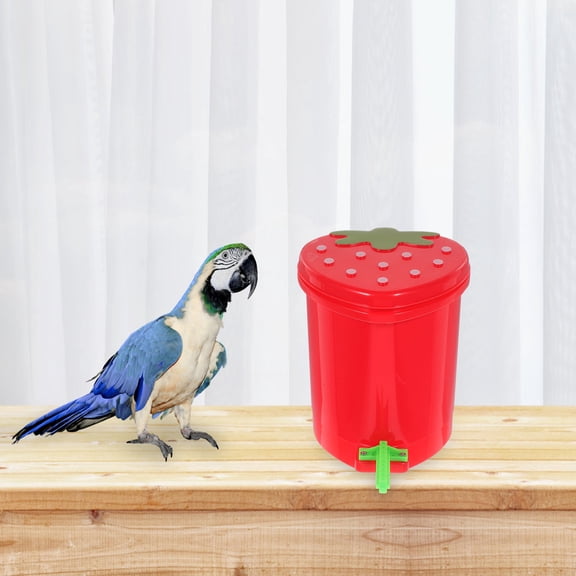 BESTYASH Red Parrot Toy for Medium Birds Made of Durable Plastic Perfect for Cage Decor and Training Supplies
