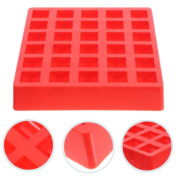 BESTYASH Red Plastic Coin Storage Box for Bank Tellers and Retail Use with Stable Structure