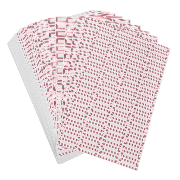 BESTYASH Red Self Adhesive Labels for Easy Peel Writable Mailing Storage and Office Use