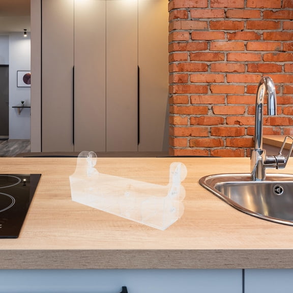 BESTYASH Clear Acrylic Fridge Shelf Organizer with Strong Cups for Kitchen Storage and Refrigerator Organization