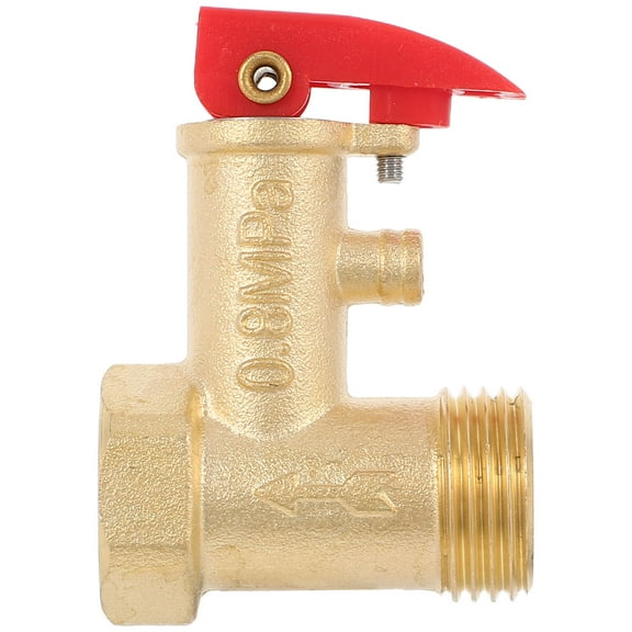 BESTYASH Relief Valve Copper Pressure Relief For Water Heater Accessory 1Pcs