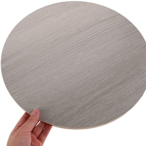 BESTYASH Wood Round Table Top with Thick Natural Grain Finish, Ideal for Coffee Tables and Dining Furniture