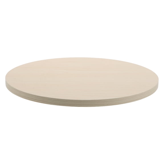 BESTYASH Round Wood Dining Table Top in Beige, Replacement for Coffee, Side, or Tables with Sturdy Construction