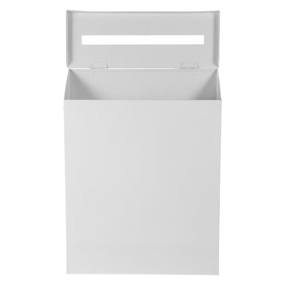 BESTYASH Residential White Metal Mailbox for Wall Mount Installation with Creative Chic Design