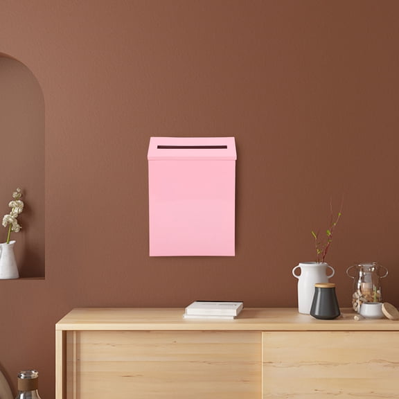 BESTYASH Retro Pink Mailbox For Letters To Santa Indoor And Outdoor Use 1Pcs