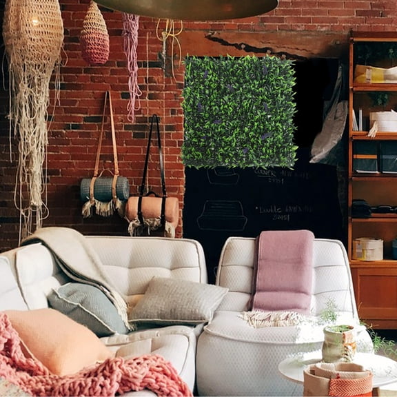 BESTYASH Reusable Artificial Grass Hedge Panel Easy Installation Green Wall Backdrop